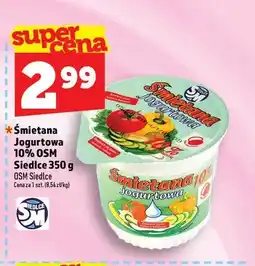 Topaz Śmietana jogurtowa 10% OSM Siedlce oferta
