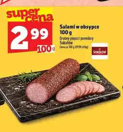 Topaz Salami w obsypce drobny pieprz Sokołów oferta