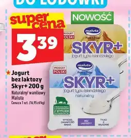 Topaz Jogurt bez laktozy Skyr+ waniliowy Maluta oferta