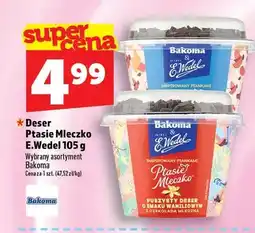 Topaz Deser Ptasie Mleczko E.Wedel o smaku waniliowym Bakoma oferta