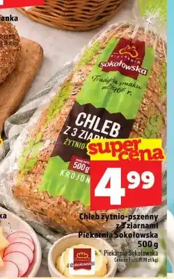 Topaz Chleb żytnio-pszenny z 3 ziarnami Piekarnia Sokołowska oferta