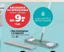 Netto Mop teleskopowy z 2 zapasami Aquantic oferta