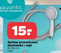 Netto Zestaw prysznicowy słuchawka + wąż Aquantic oferta