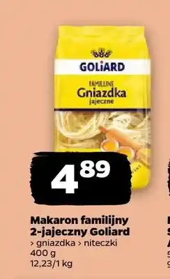 Netto Makaron familijny 2-jajeczny Goliard gniazdka oferta