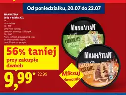 Lidl Lody w kubku Manhattan XXL Chocolate Caramel Peanuts oferta
