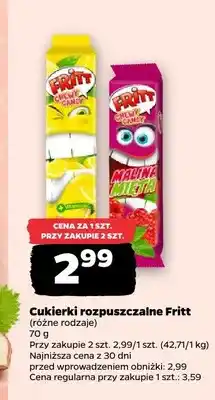 Netto Cukierki rozpuszczalne Fritt malina mięta oferta