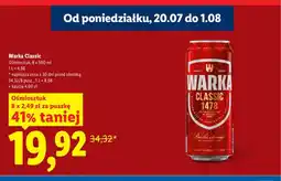 Lidl Piwo Warka Classic 8-pak oferta