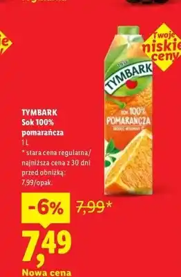 Sok 100% pomarańcza Tymbark