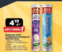 Netto Suplement diety w tabletkach musujących Magnez Vita Fizz Forte oferta