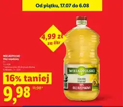 Lidl Olej rzepakowy Wielkopolski oferta