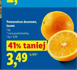 Lidl Pomarańcze deserowe luzem oferta