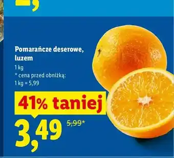 Lidl Pomarańcze deserowe luzem oferta