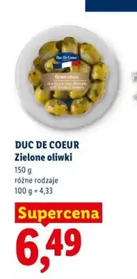 Lidl Zielone oliwki Duc De Coeur oferta