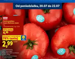 Lidl Pomidory malinowe Jedyne Malinowe luzem polskie oferta