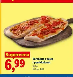 Lidl Barchetta z pesto i pomidorkami Piekarnia Lidla oferta