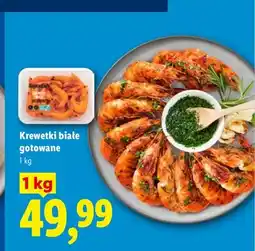 Lidl Krewetki białe gotowane SuperFish oferta