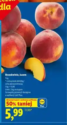 Lidl Brzoskwinie luzem oferta
