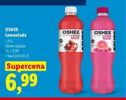 Lidl Lemoniada Oshee Vitamin Lemonade grejpfrut oferta