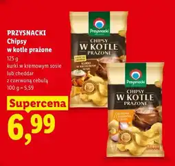Lidl Chipsy w kotle prażone Przysnacki kurki w kremowym sosie oferta