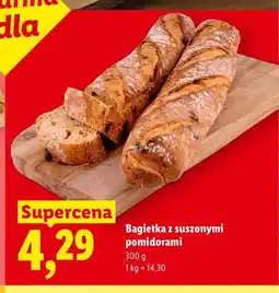 Lidl Bagietka z suszonymi pomidorami Piekarnia Lidla oferta
