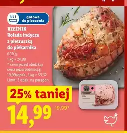 Lidl Rolada indycza z pietruszką do piekarnika Rzeźnik oferta