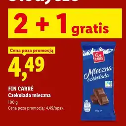 Lidl Czekolada mleczna Fin Carré oferta
