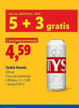 Lidl Piwo Tyskie Gronie oferta
