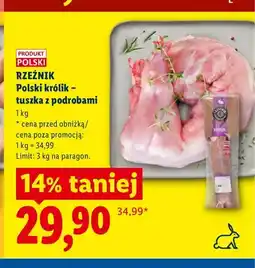 Lidl Tuszka z królika z podrobami Rzeźnik oferta