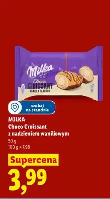 Lidl Rogalik Milka Choco Croissant z nadzieniem waniliowym oferta