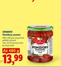 Lidl Pomidory suszone połówki Urbanek oferta