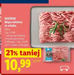 Lidl Mięso mielone ze schabu Rzeźnik oferta
