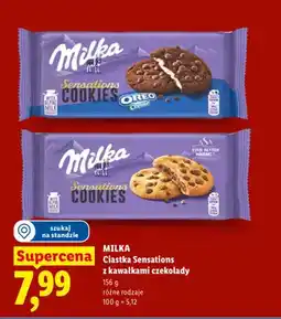 Lidl Ciastka Milka Sensations z kawałkami czekolady oferta