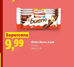 Lidl Baton Kinder Bueno 3-pak oferta