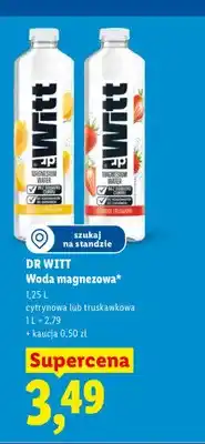 Lidl Woda magnezowa Dr Witt cytrynowa oferta