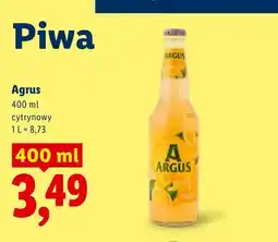Lidl Piwo Argus cytrynowy oferta