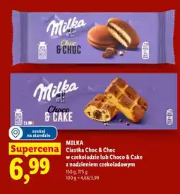 Lidl Ciastka Milka Choco & Cake z nadzieniem czekoladowym oferta