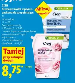 Lidl Kremowe mydło w płynie Cien opakowanie uzupełniające oferta