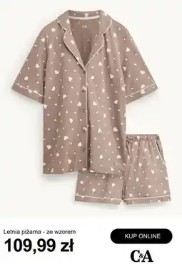 C&A Letnia piżama C&A ze wzorem oferta
