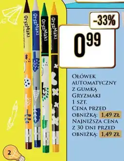 Dino Ołówek automatyczny z gumką GryzMaki oferta