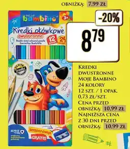 Dino Kredki ołówkowe dwustronne Moje Bambino oferta