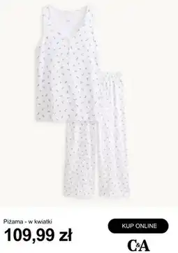 C&A Piżama w kwiatki C&A oferta