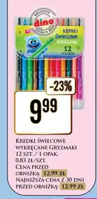 Dino Kredki świecowe wykręcane Gryzmaki 12-pak oferta