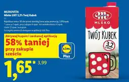 Lidl Mlekovita Mleko UHT 3,2% Twój Kubek oferta