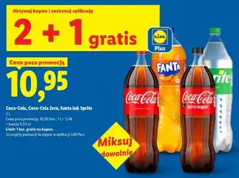 Lidl Coca-Cola, Coca-Cola Zero, Fanta lub Sprite oferta