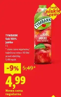Lidl TYMBARK Sok 100% jabłko oferta