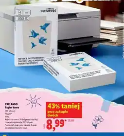 Lidl CRELANDO Papier ksero oferta