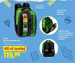 Lidl ASTRA Plecak szkolny Minecraft oferta