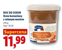 Lidl DUC DE COEUR Krem karmelowy z solonym masłem oferta