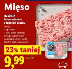 Lidl RZEŹNIK Mięso mielone z łopatki i boczku oferta