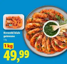 Lidl Krewetki białe gotowane oferta
